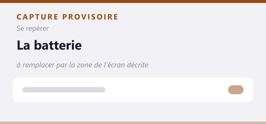 Maquette provisoire de mise en page, à remplacer par une capture de la zone de l'écran décrite.