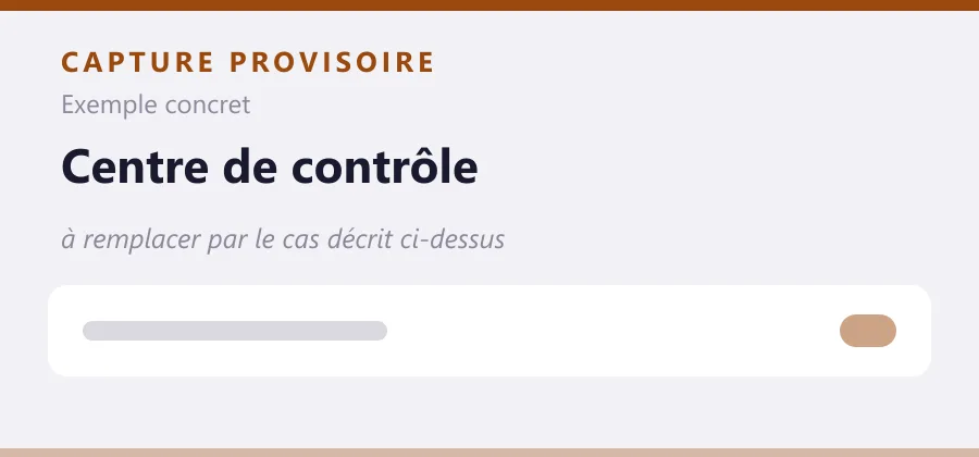 Maquette provisoire de mise en page, à remplacer par une capture de le cas décrit ci-dessus.