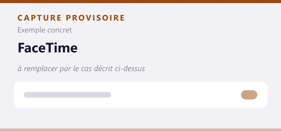 Maquette provisoire de mise en page, à remplacer par une capture de le cas décrit ci-dessus.