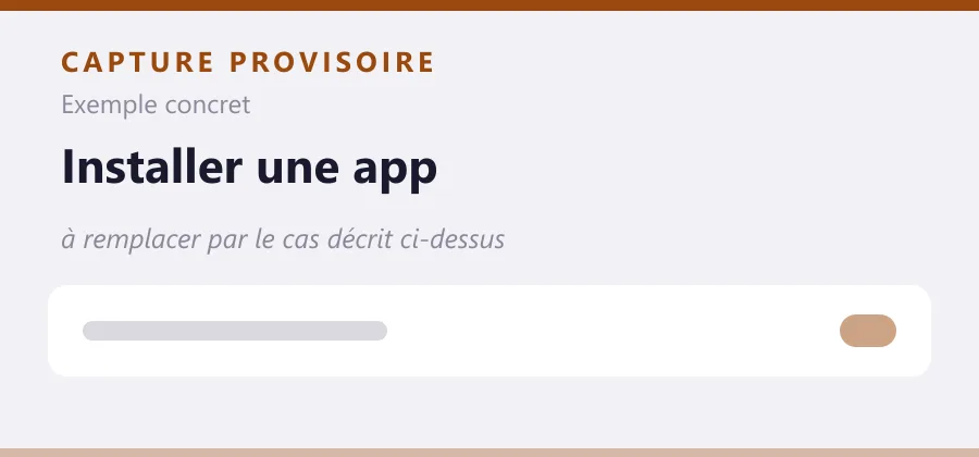 Maquette provisoire de mise en page, à remplacer par une capture de le cas décrit ci-dessus.