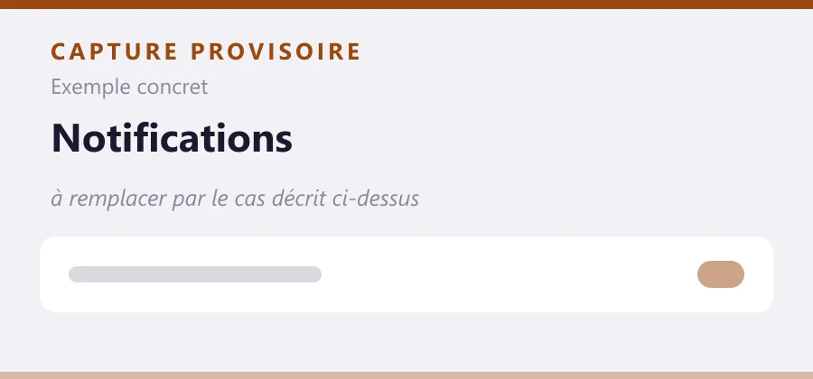 Maquette provisoire de mise en page, à remplacer par une capture de le cas décrit ci-dessus.