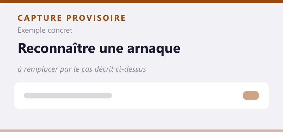 Maquette provisoire de mise en page, à remplacer par une capture de le cas décrit ci-dessus.