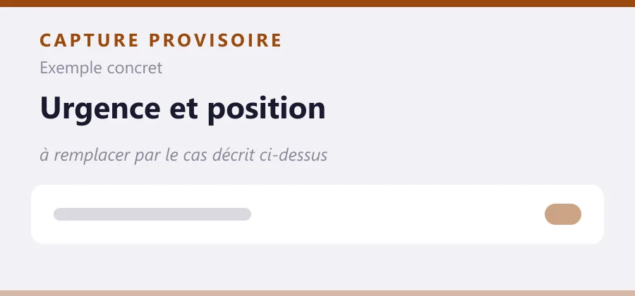Maquette provisoire de mise en page, à remplacer par une capture de le cas décrit ci-dessus.