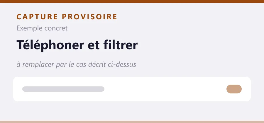Maquette provisoire de mise en page, à remplacer par une capture de le cas décrit ci-dessus.